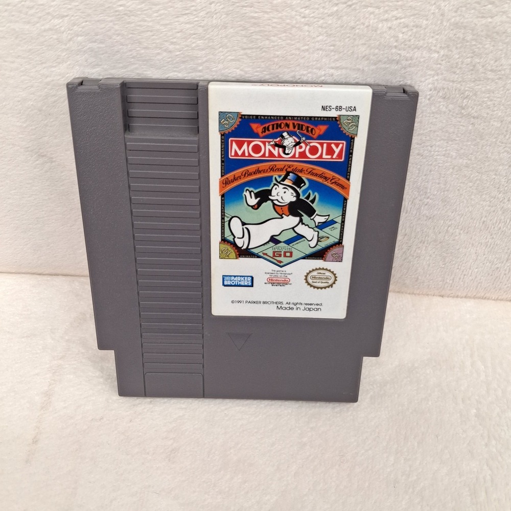 Monopoly - 1991 NES Nintendo Game - Cart Only